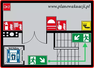 Instrukcja ppoż - plan ewakuacji